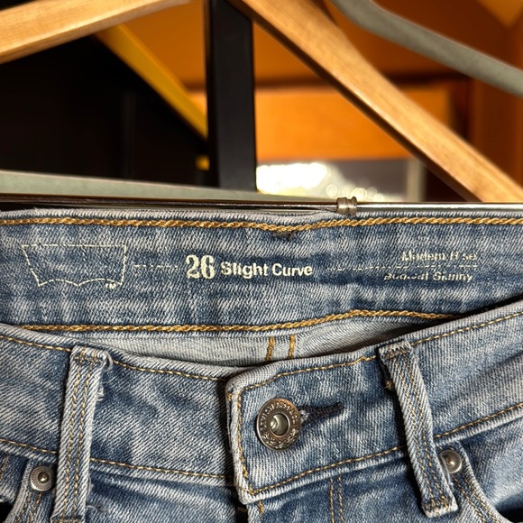 Levi’s Slight Curve Modern Rise Bootcut Skinny Light Blue Women's Jeans Size 26 - Picture 2 of 10